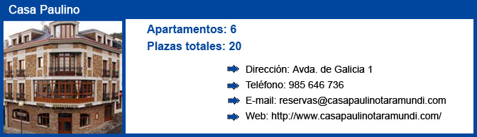 Información apartamentos Casa Paulino