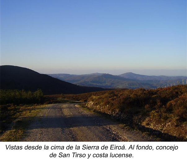 Vistas cima sierra Eiroá